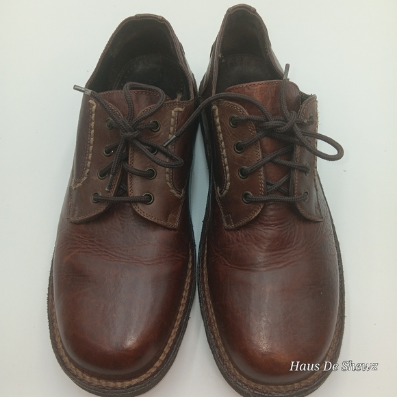 H.S. Trask  Oxford Casual Brown Leather Lace Up Men's Size 11.5 - Picture 3 of 11